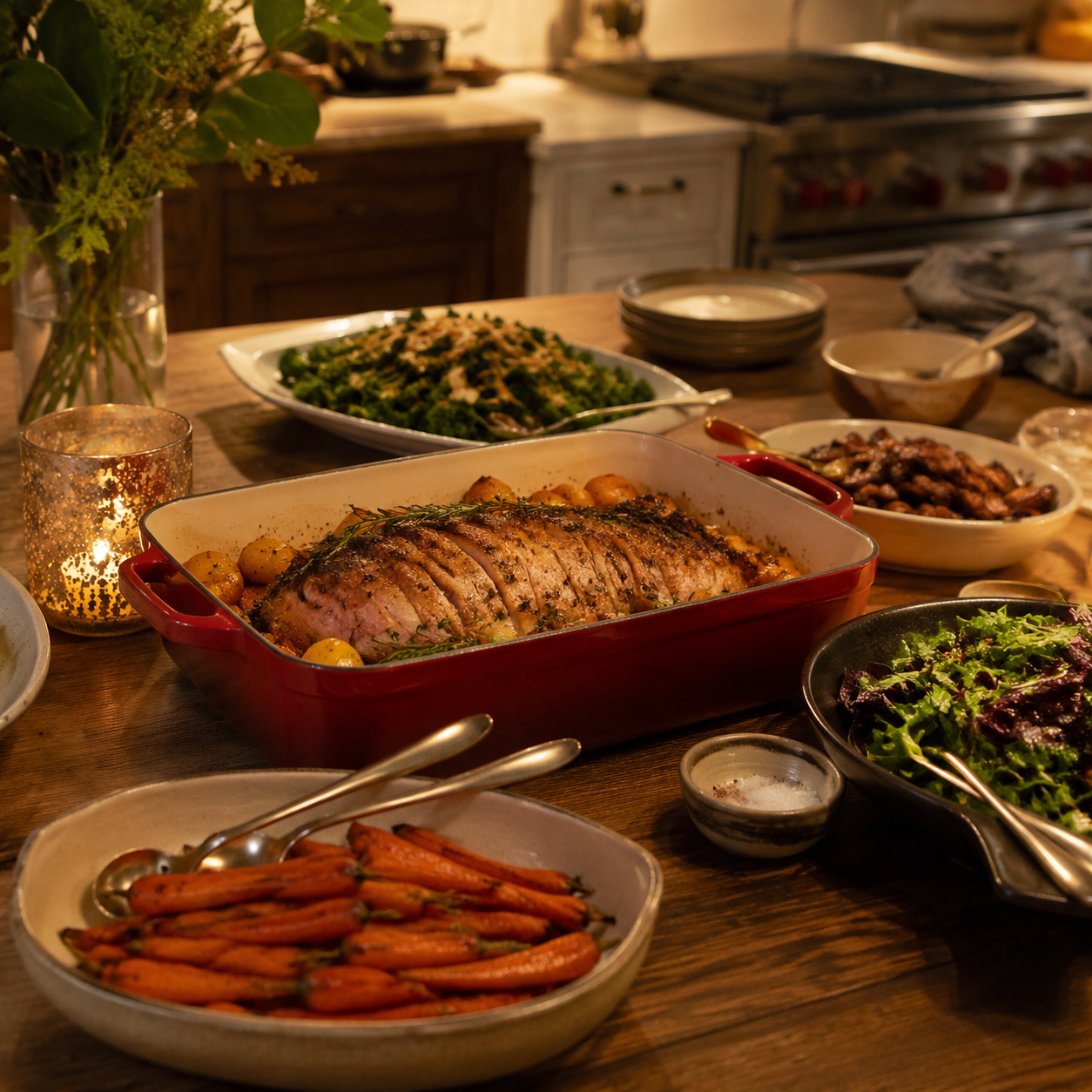 Hosting Range cookware scene